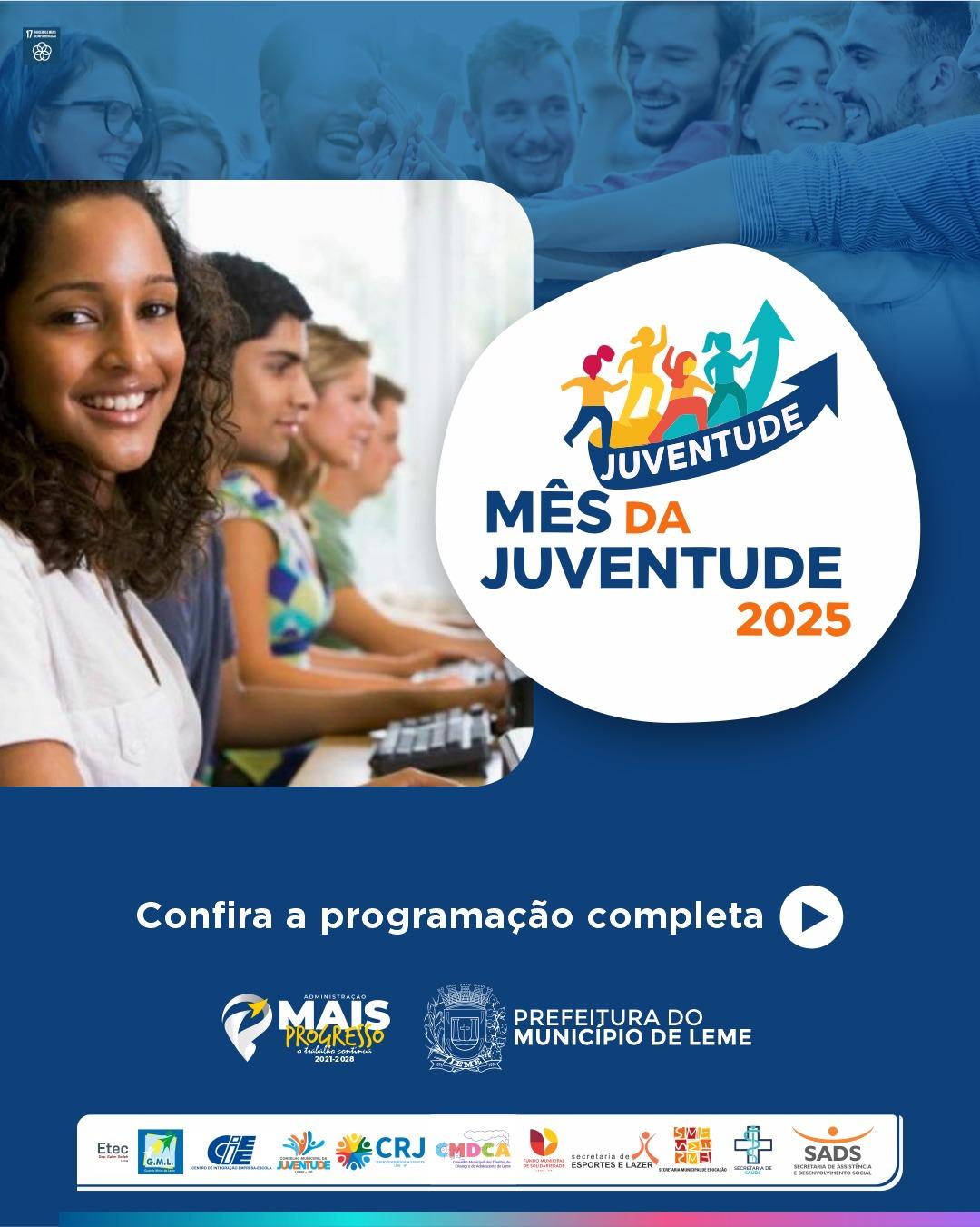 Iniciativa valoriza o protagonismo jovem e promove ações para diferentes áreas da vida juvenil em Leme