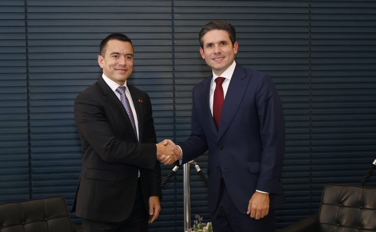 Motta recebe presidente do Equador e defende colaboração no combate ao crime organizado