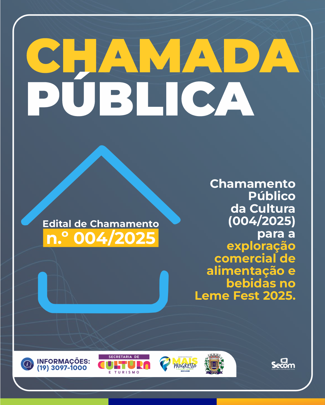Secretaria de Cultura e Turismo abre chamada pública para Leme Fest
