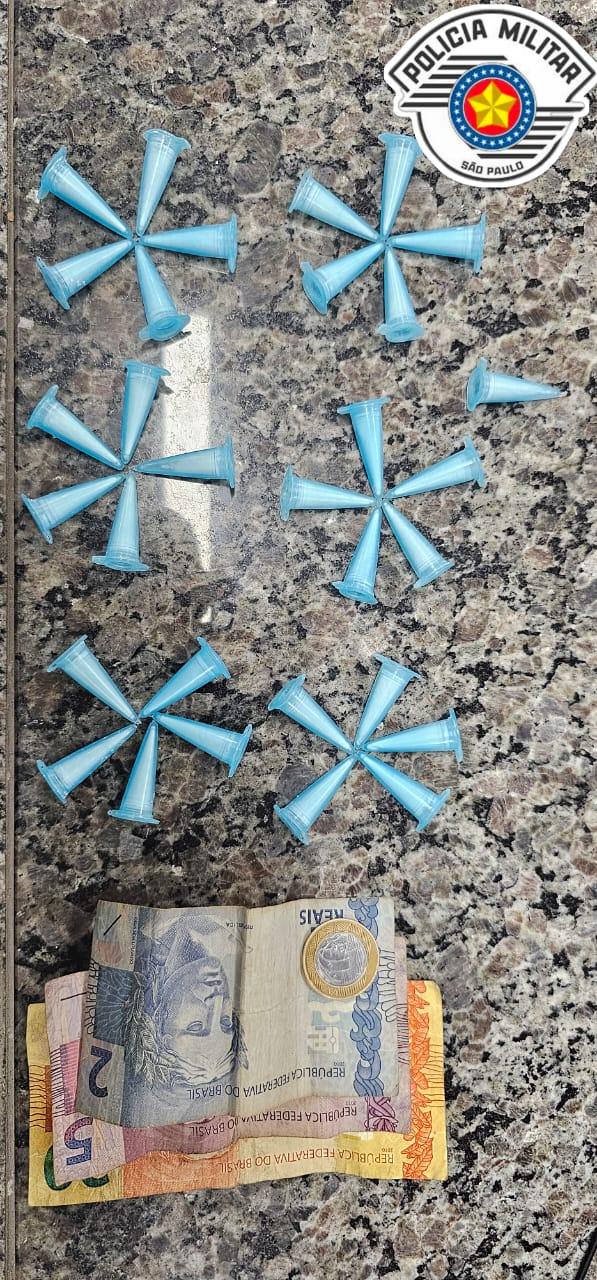 Adolescente é flagrado com cocaína no Jardim Saulo em Leme (SP)