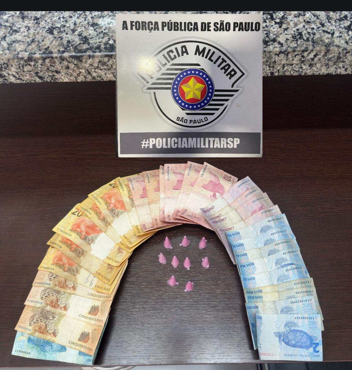 Traficante é detido com drogas e dinheiro em Leme (SP)