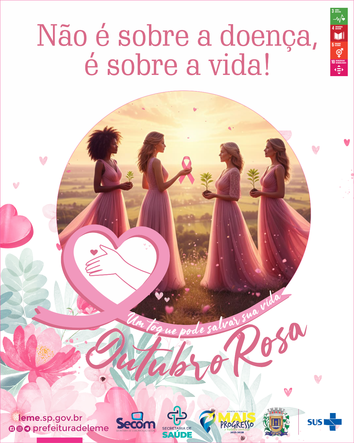 Leme promove ações do Outubro Rosa com foco em prevenção e diagnóstico precoce