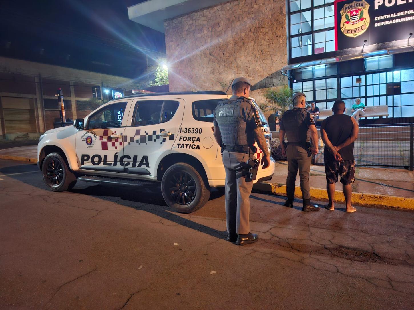 Procurado pela Justiça é capturado pela Força Tática durante Operação Impacto em Pirassununga