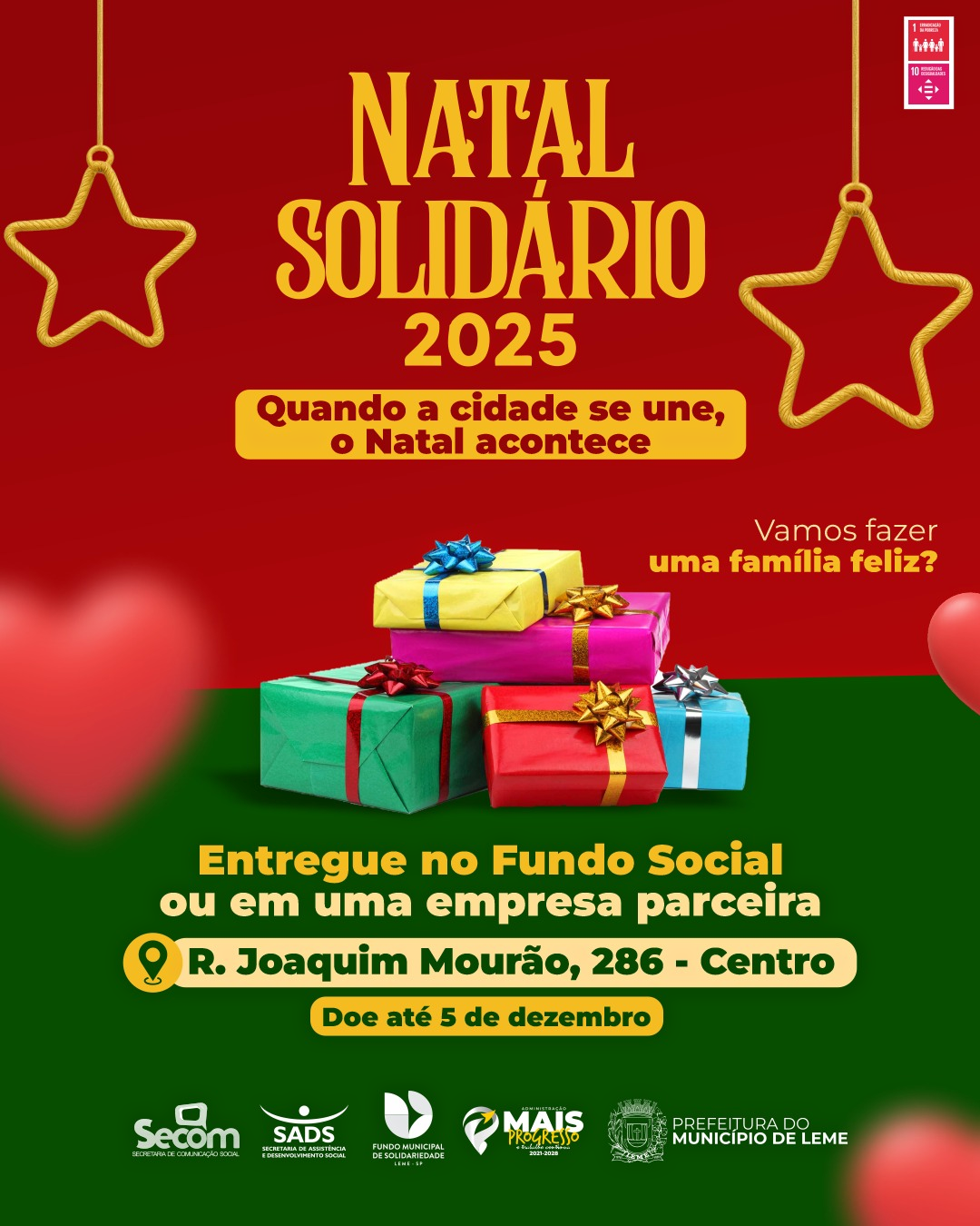 Campanha mobiliza Leme e reforça solidariedade no Natal Solidário 2025
