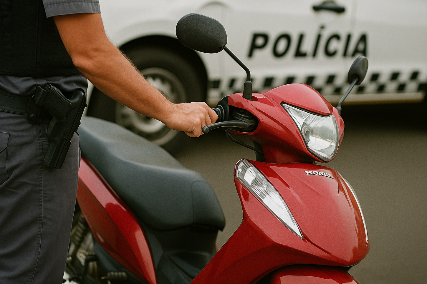 Homem é preso em Leme com moto adulterada durante patrulhamento no Jardim Shangrila