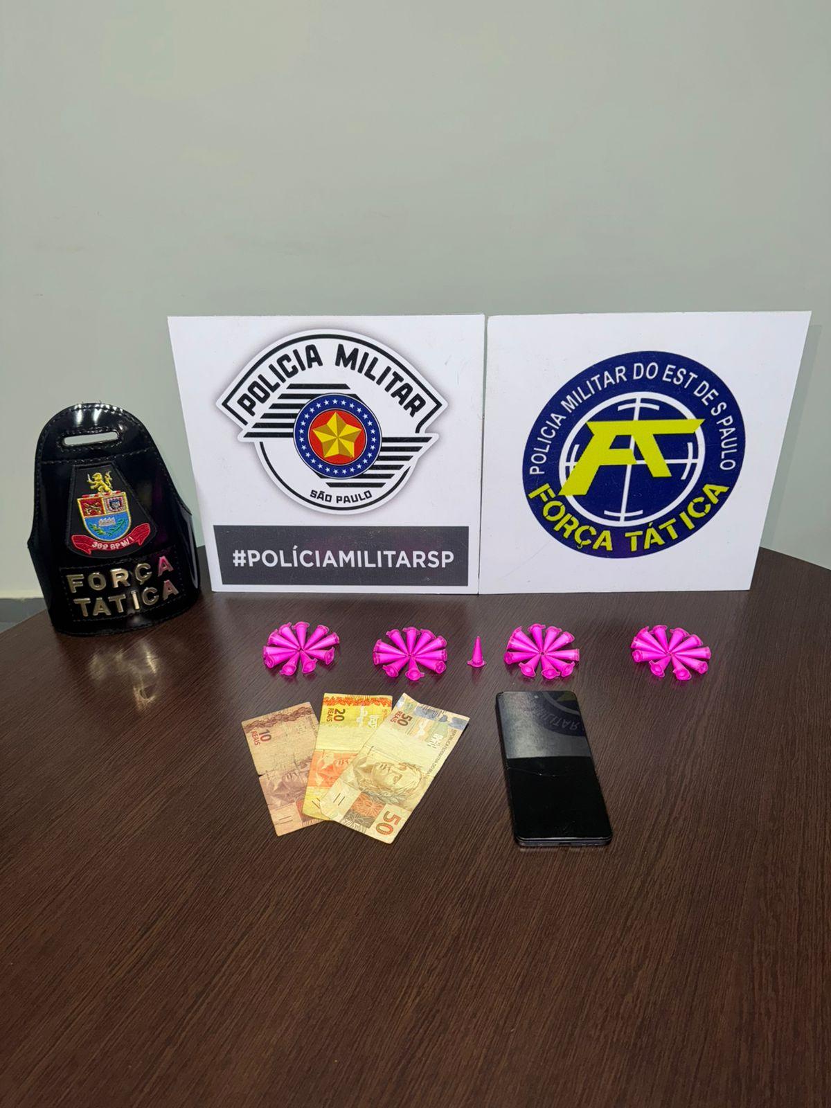 Força Tática prende suspeito por tráfico de drogas no Jardim Vanessa, em Leme (SP)