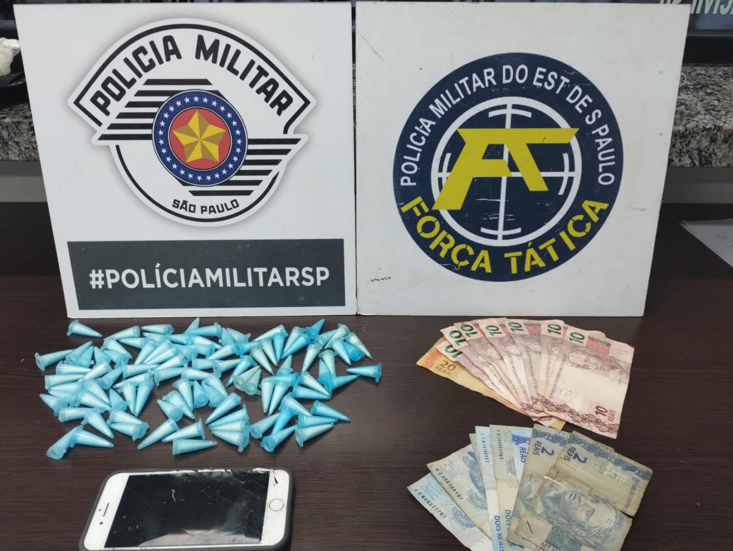 Adolescente é apreendido por tráfico de drogas no Jardim das Palmeiras, em Leme