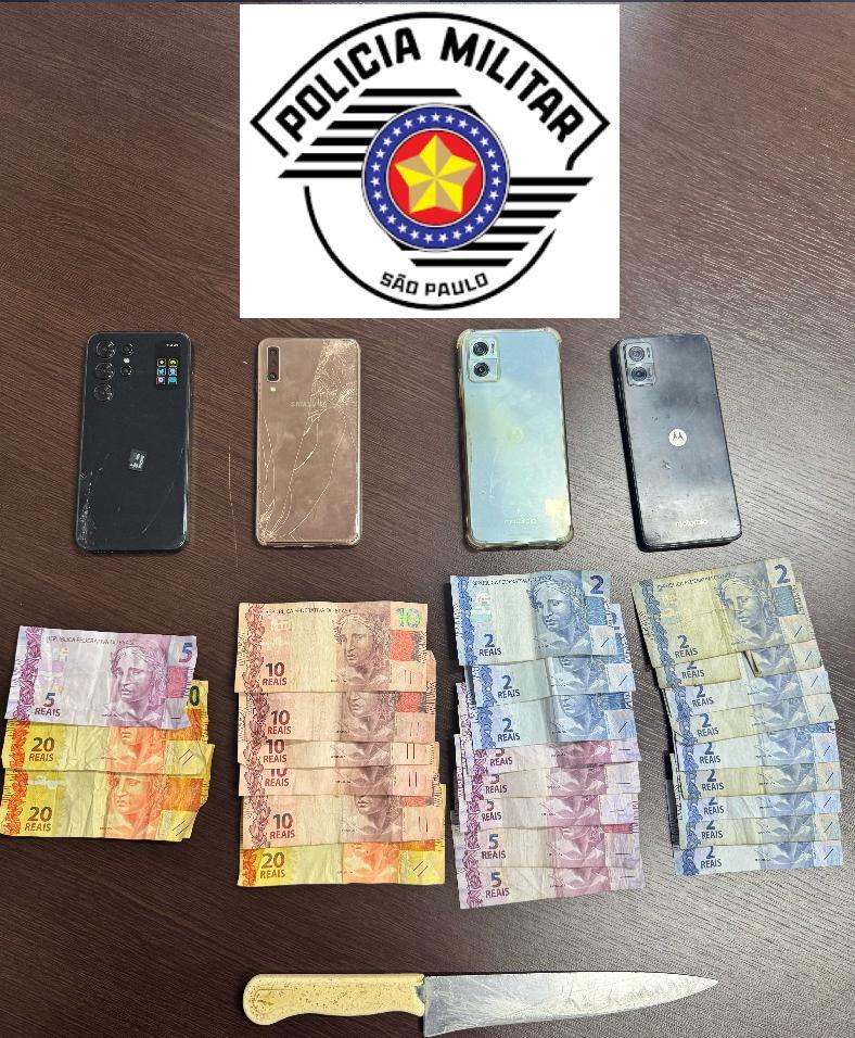 Dupla é presa após roubo a residência e recuperação de celulares em Leme