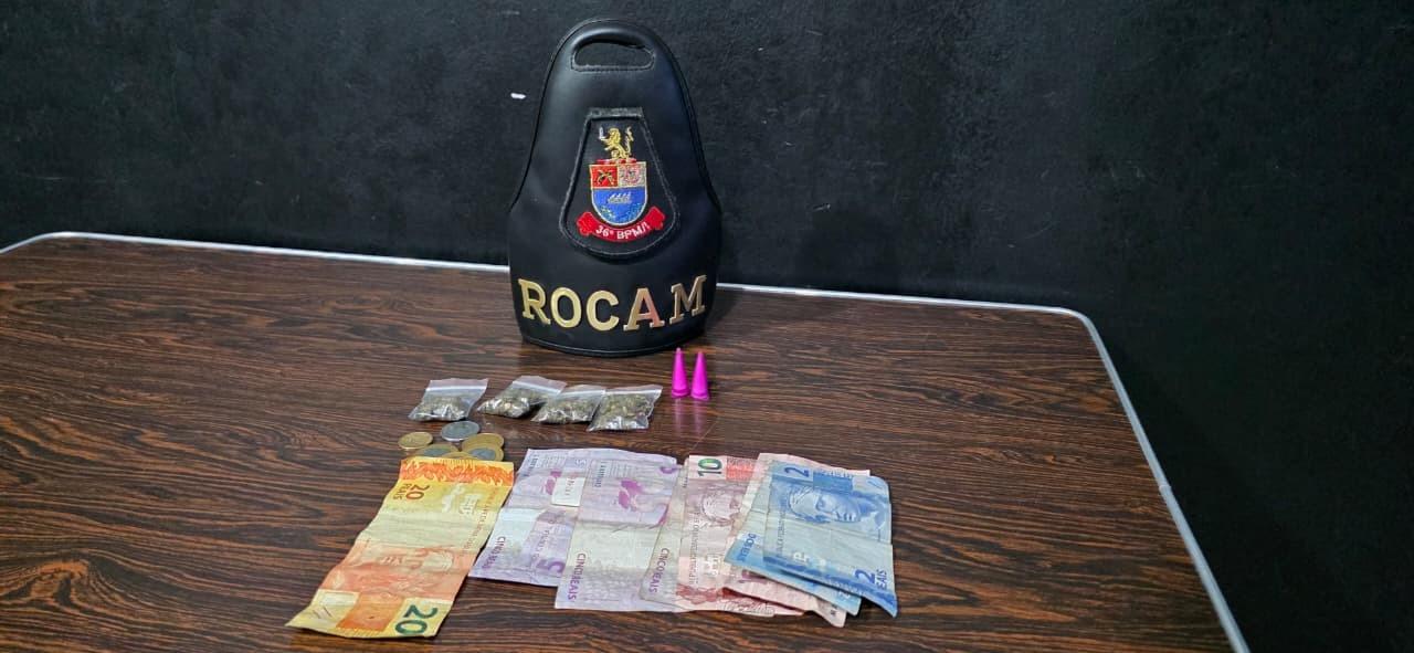 Homem é preso por tráfico de drogas durante patrulhamento no Jardim Imperial, em Leme