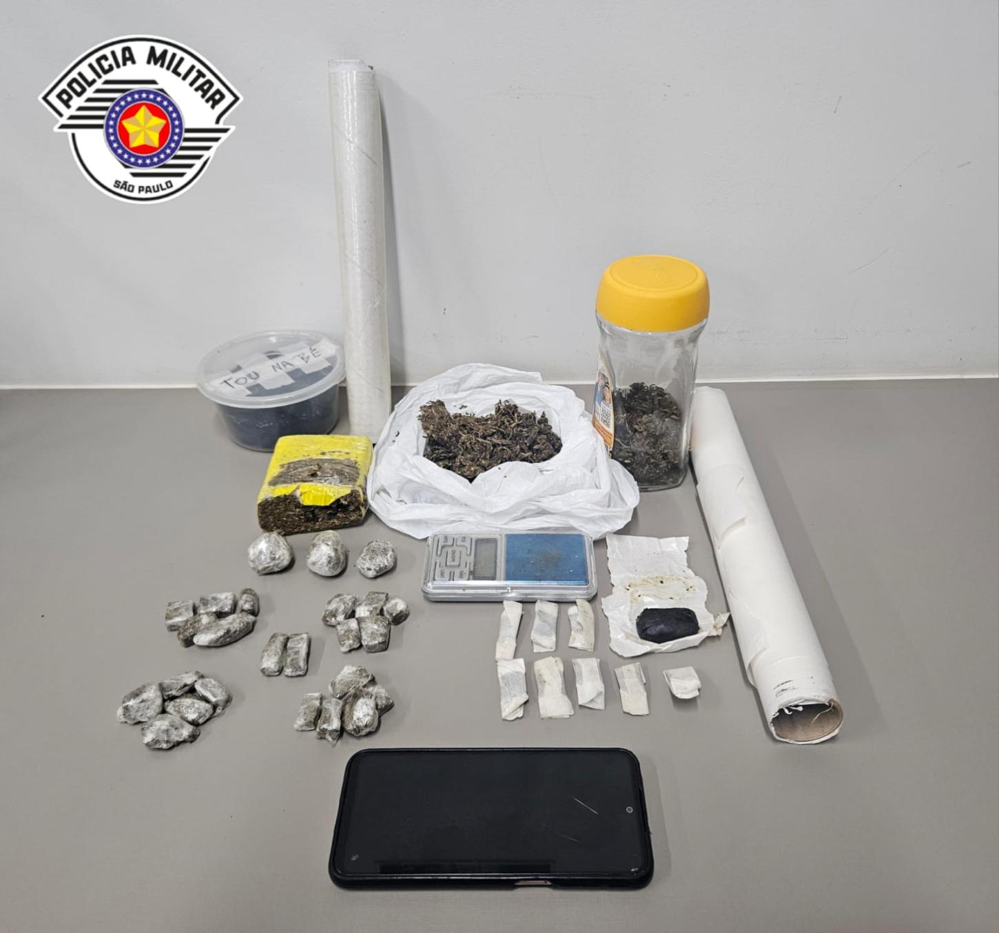 Homem é preso por tráfico de drogas durante ação da PM em Leme